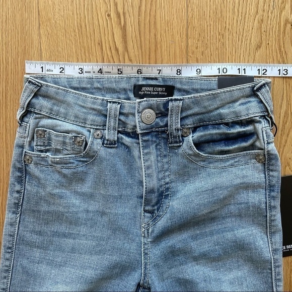NWT TRUE RELIGION JENNIE HIGH RISE  CURVY SKINNY JEANS-24 - Picture 7 of 13